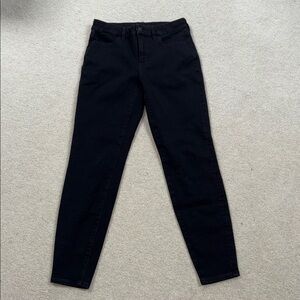 American eagle curvy Black high rise jeggings like new